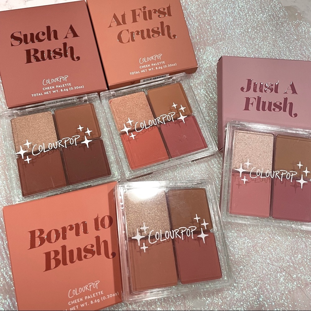 Sold Set of 4 colour pop cheek palette